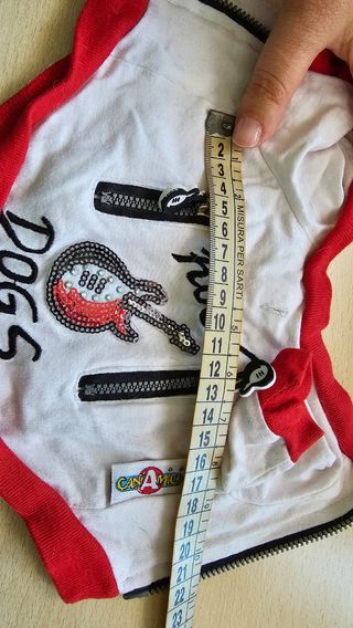 T-shirt cane piccola taglia Rock Dogs tg 20