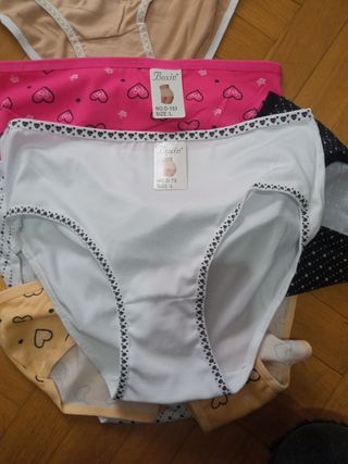 7 bragas talla L boxin