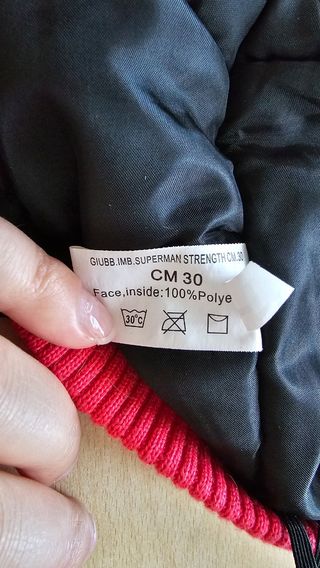 Giubbino DC Comics impermeabile Superman 30cm