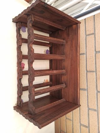 Botellero de madera 2 piezas 