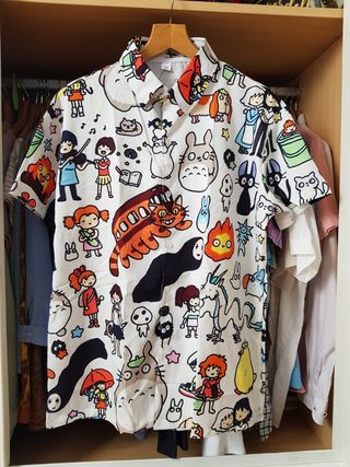 Camisa nueva dibujos fantasía Ghibli Totoro