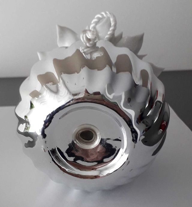 Profumatore per ambienti in ceramica argentata