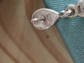 Pendientes Vintage NUEVOS plata de ley y cristal