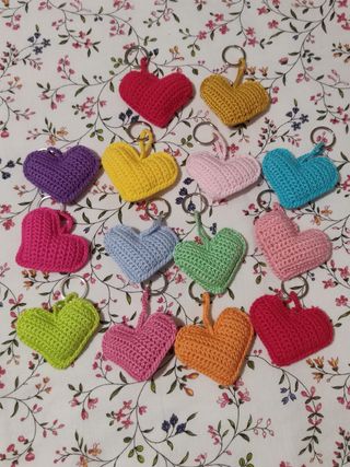 Corazón a crochet.