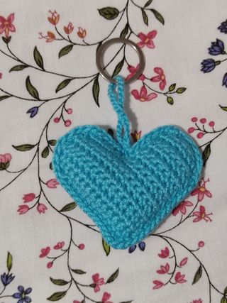 Corazón a crochet.