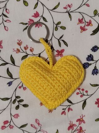 Corazón a crochet.