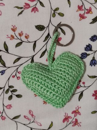 Corazón a crochet.