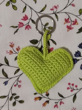 Corazón a crochet.