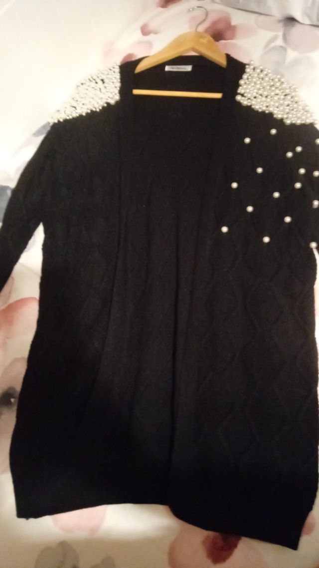 chaqueta negra punto