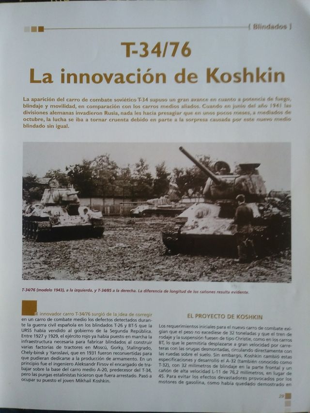 Fasciculos de la coleccion carros de combate