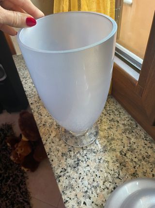 Vaso vetro satinato Via Veneto