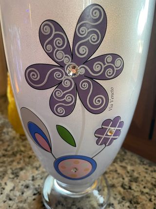 Vaso vetro satinato Via Veneto