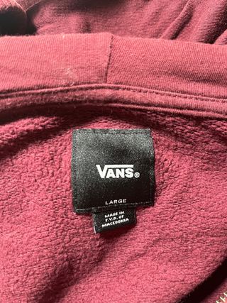 Sudadera Vans Granate talla L niño