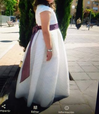VESTIDO DE PRIMERA COMUNION.