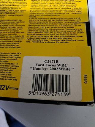 Scalextric Ford Focus Ingles