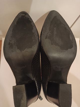 Botines de piel Zara