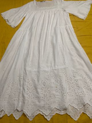 Vestido blanco kimono