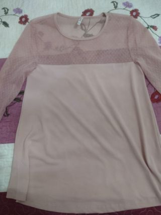 camiseta manga larga S Stradivarius