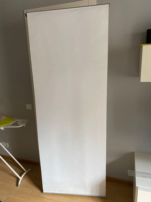 Estor de 200x75 color blanco translúcido 