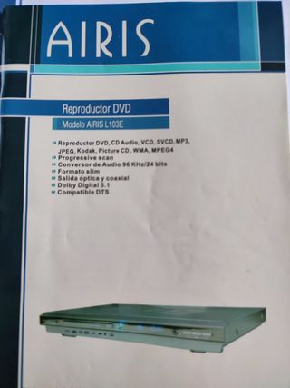 Home cinema 5.1 + DVD Airis + 4 pelis