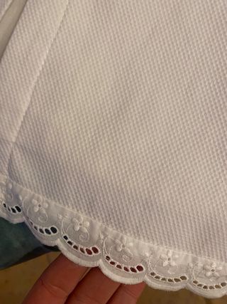 faldón vestido bebé de piqué con capota