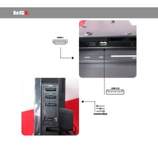 TV 24” Pulgadas BSL-24T2 LED Full HD 1920x1080