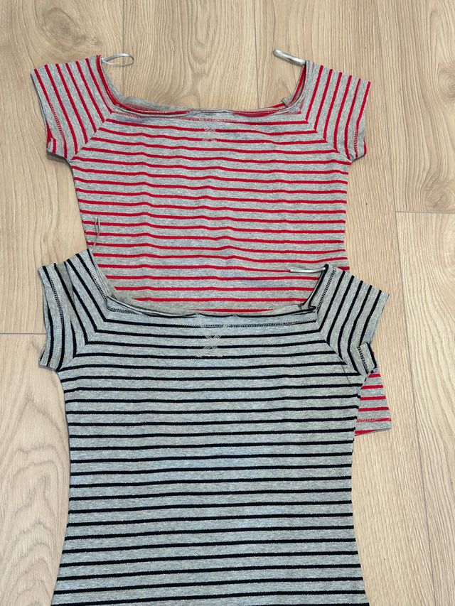 2 camisetas Stradivarius talla S. Poco uso