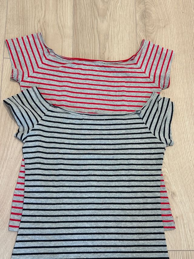 2 camisetas Stradivarius talla S. Poco uso