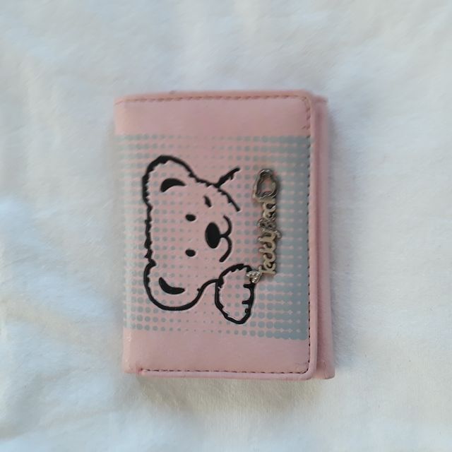 Portafoglio bambina in pelle sintetica rosa