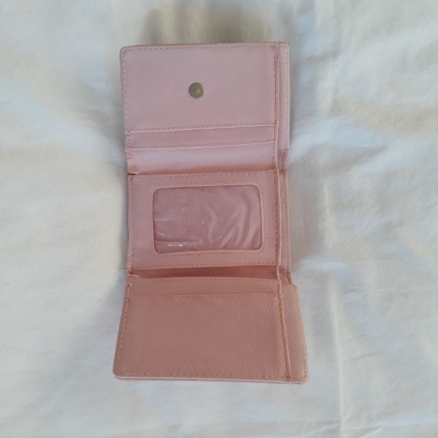 Portafoglio bambina in pelle sintetica rosa