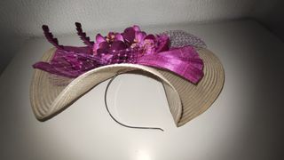 tocado y zapatos buganvilla