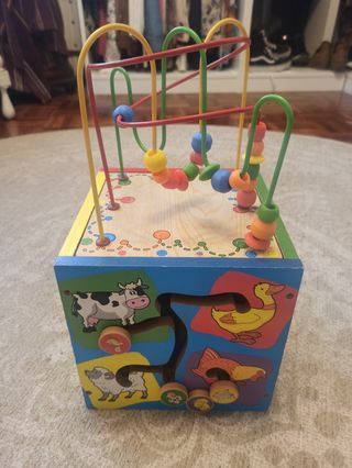 Bloque de actividades madera