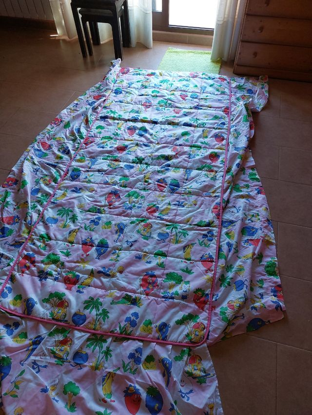 colcha edredon con volantes