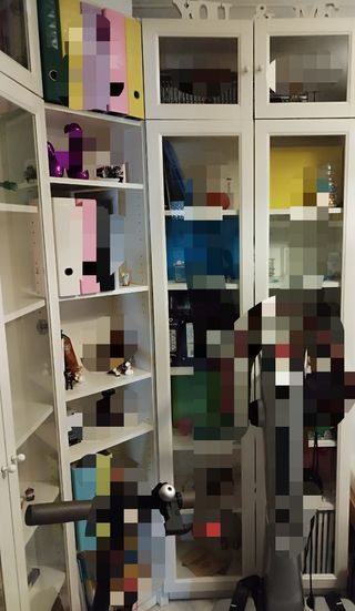 Mueble Billy Ikea, color blanco.