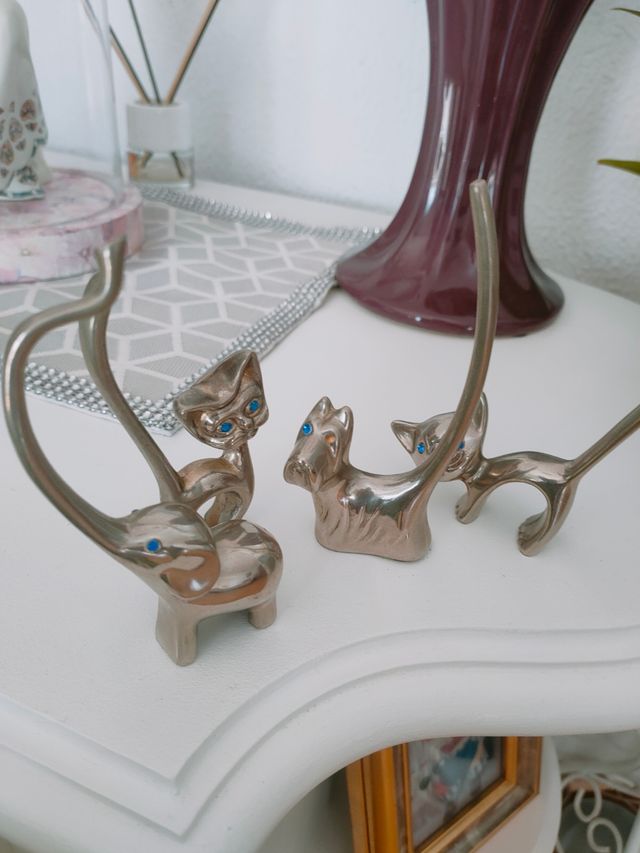 vendo 4 anilleros de metal