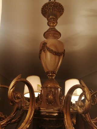 Lámpara de bronce