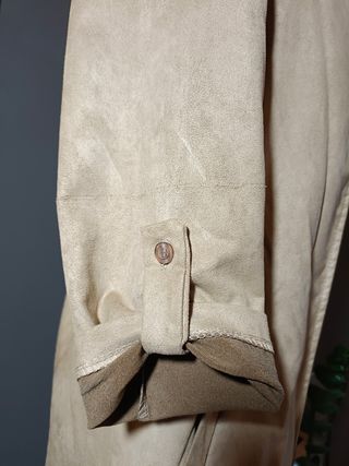Chaqueta Beige antelina