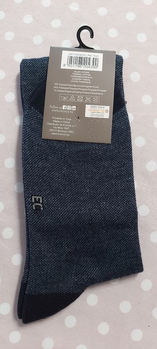 Calze lunghe uomo caldo cotone EC taglia unica