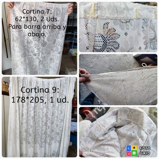 11 Cortinas y visillos, varias medidas. URGE venta