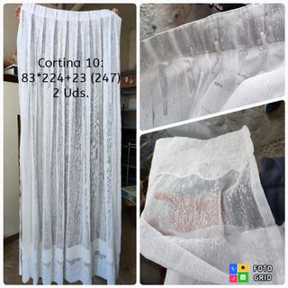 11 Cortinas y visillos, varias medidas. URGE venta