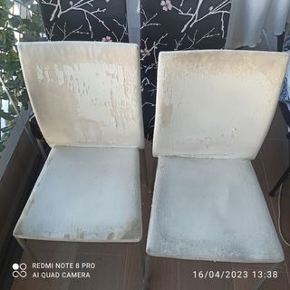 Juego de 6 sillas de alumio muy resistentes