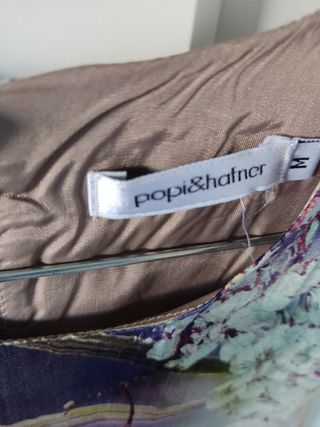 Vestido de seda estampado