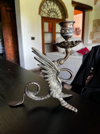 porta candela raffigurante drago