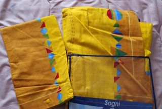 Set completo giallo letto singolo flanella felpata