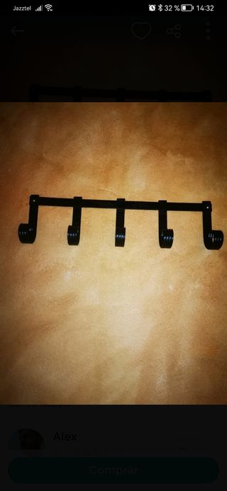 perchas de forja para pared