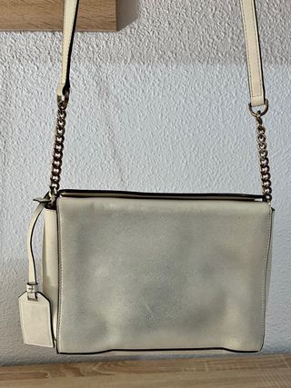 Bolso DKNY piel blanco 