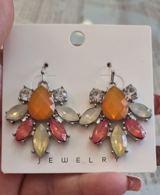 Oferta de pendientes de fiesta piedras de cristal