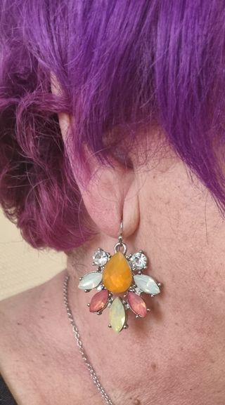 Oferta de pendientes de fiesta piedras de cristal