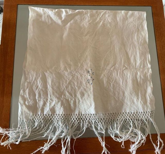 Asciugamani Telo di Lino Antichi 1900 Ricamati 