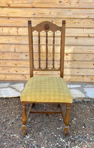 Lote 6 sillas madera torneada vintage